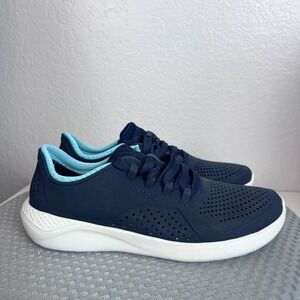Crocs Literide Pacer Sneakers Womens 8 Blue Comfort Walking Athleisure Casual